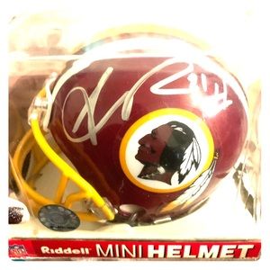 Redskins signed mini helmet with COA